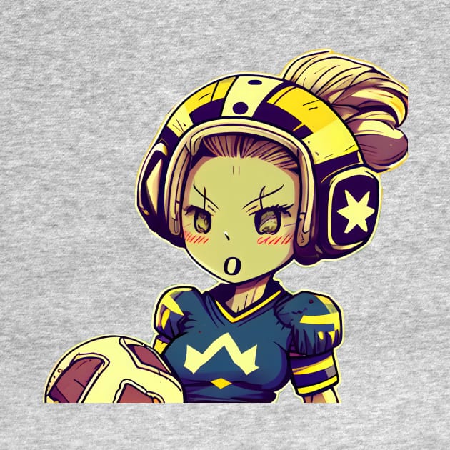 Kickin' Girl Power: Embrace the Coolness of Comic-style Female Football by MLArtifex
